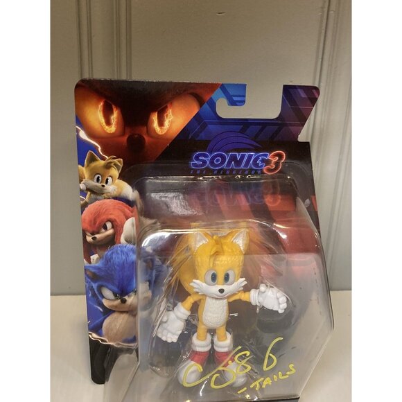 Sonic The Hedgehog 3 Movie TAILS Figure 2024 Signed Colleen O’Shaughnessy +proof - Picture 3 of 9